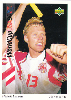 Henrik Larsen Denmark Upper Deck World Cup 1994 Preview Eng/Ger #176